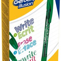 BIC Gel-ocity Illusion Pressure Gel Roller 0.3 mm Box of 12 Green Ref 943443