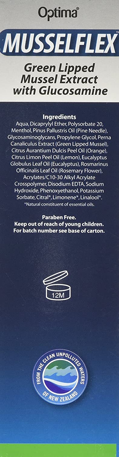 Optima MusselEx Gel, Natural, Cruelty Free, Green Lipped Mussel Extract, Tissue & Joint Massage, 125 ml, 125 ml (Pack of 1) - Image 2
