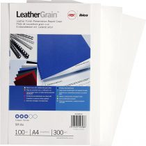 Antelope Binding Covers Leather-look Plain A4 White Ref CE040070 [Pack of 100]