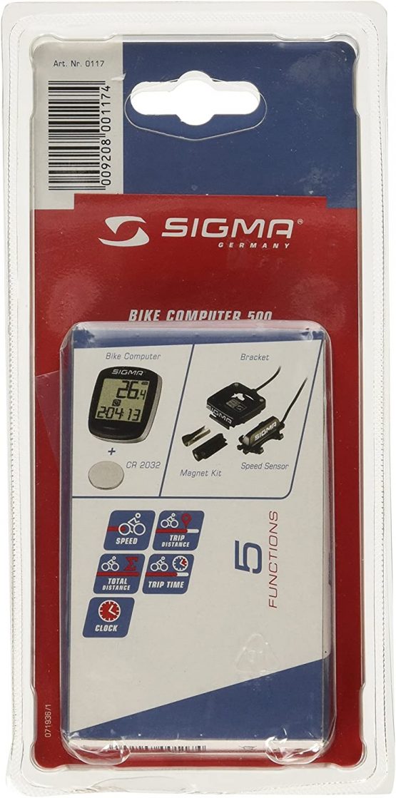 Sigma 5 features Sport 500 Cycle Computer - Multi-Colour - Image 2