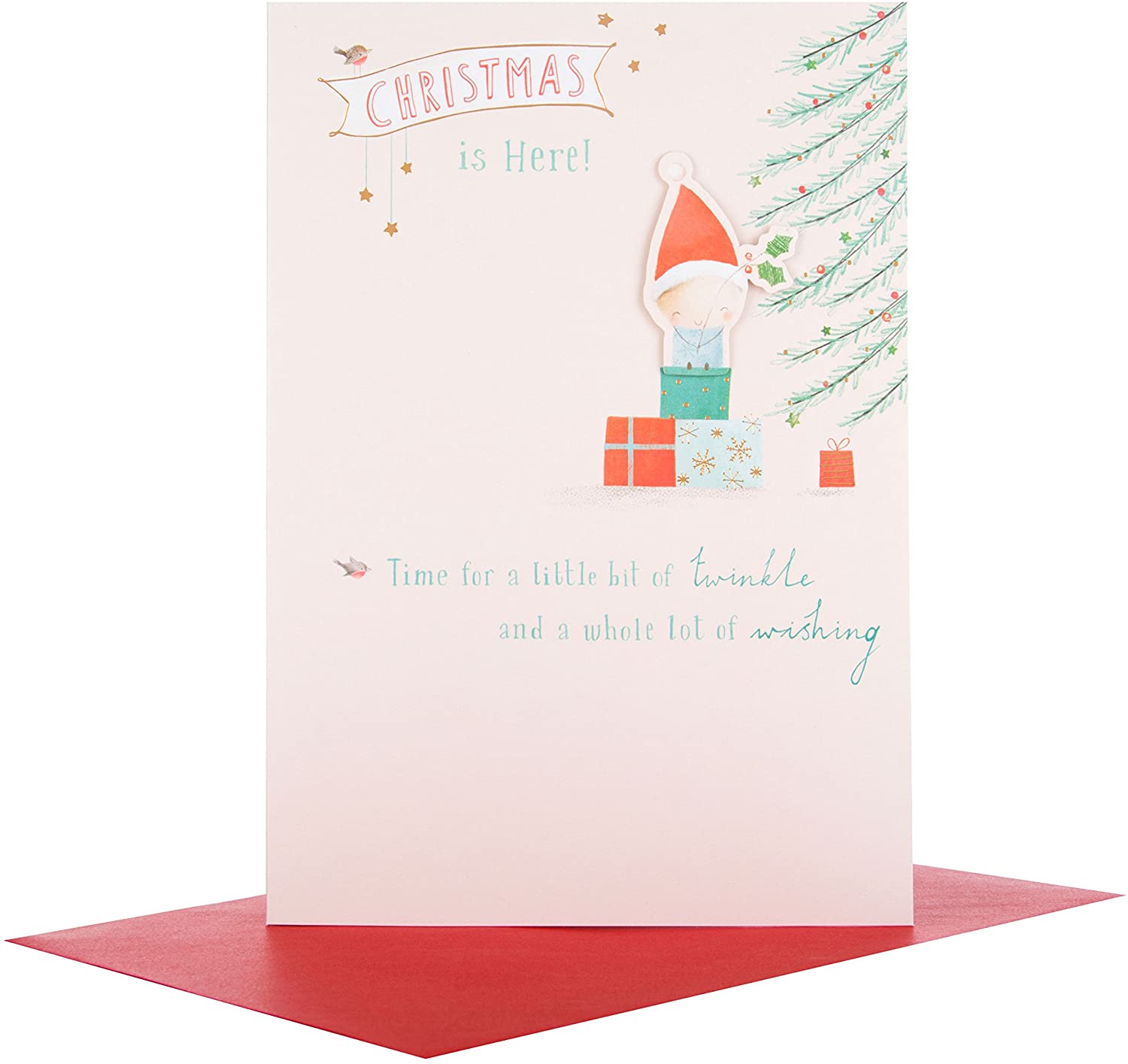 Hallmark Medium "Bit of Twinkle" Christmas Card - Image 3