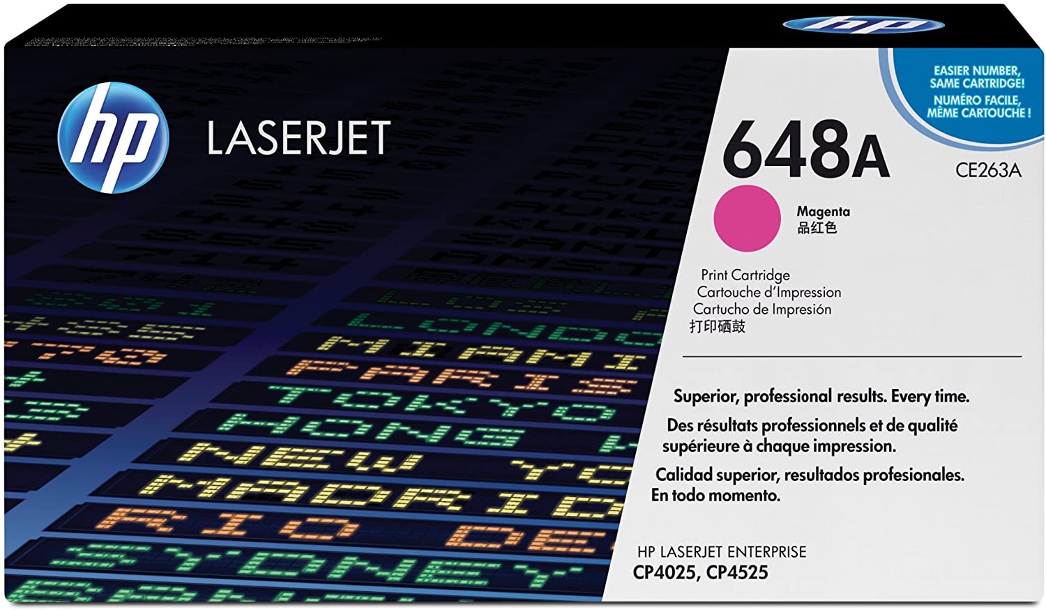 HP CE263A 648A Original LaserJet Toner Cartridge, Magenta, Single Pack, Standard
