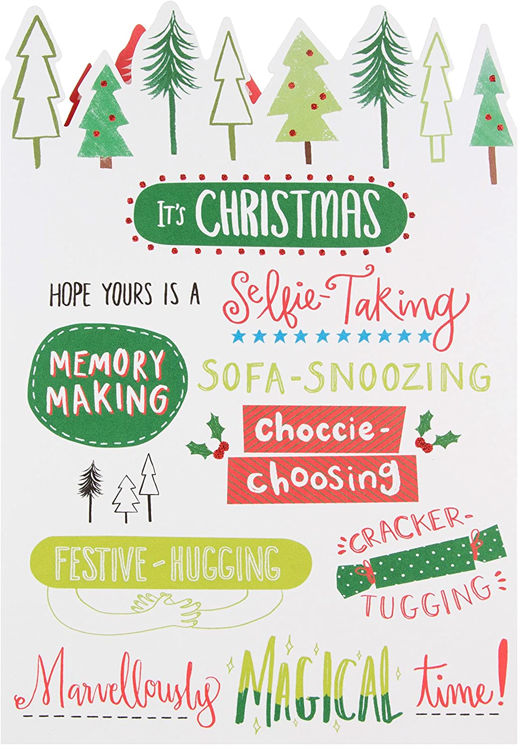 Hallmark Medium "Magical Time" Christmas Card