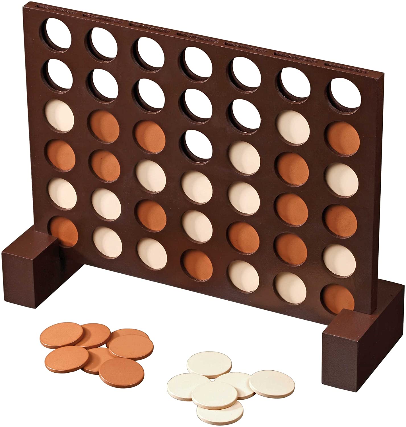 Philos Puzzle Games Row Of Four, Brown