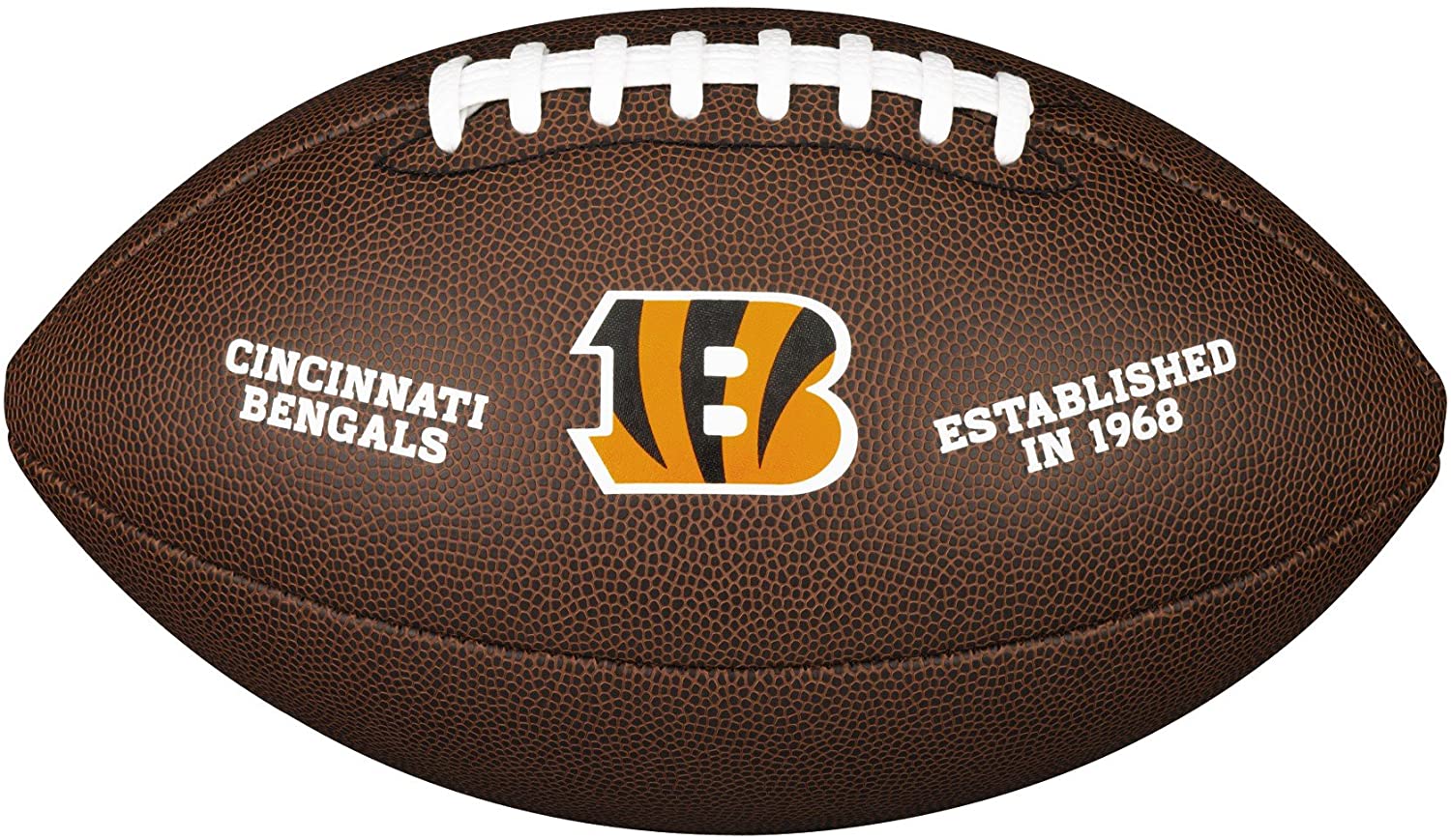 Wilson American Football NFL TEAM LOGO, Official Size, Blended Leather, Brown