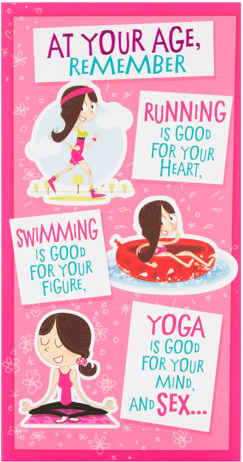 Hallmark Funny Birthday Card 'At Your Age' - Medium