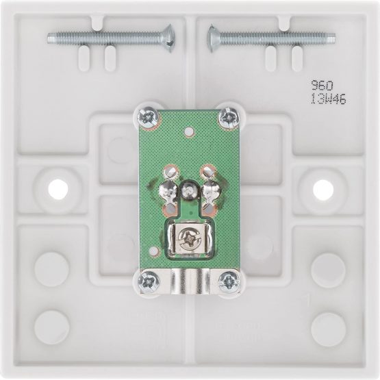 BG Electrical 960-0J Single Co-Axial Socket, White Moulded, Square Edge - Image 3