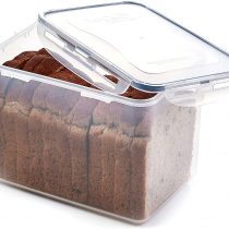 Lock & Lock HPL829 Rectangular Storage Container - Clear/Blue, 3.9 L