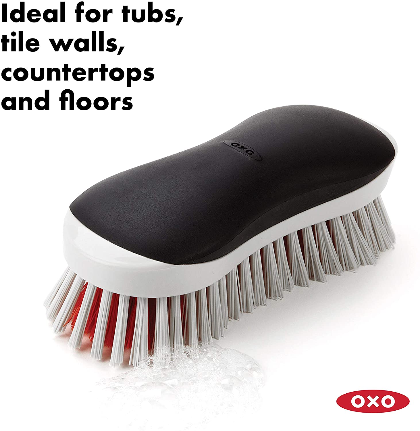 OXO Good Grips Heavy Duty Scrub Brush, Black, 6.9 x 7.6 x 26.6 cm - Image 3
