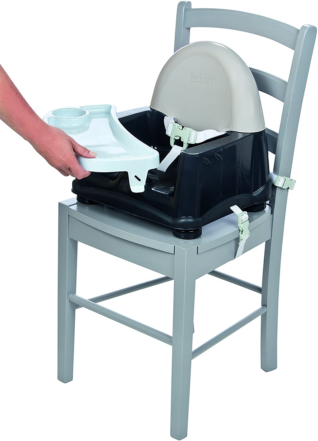 Safety 1st Swing Tray Booster Seat, Grey Patches - Image 3