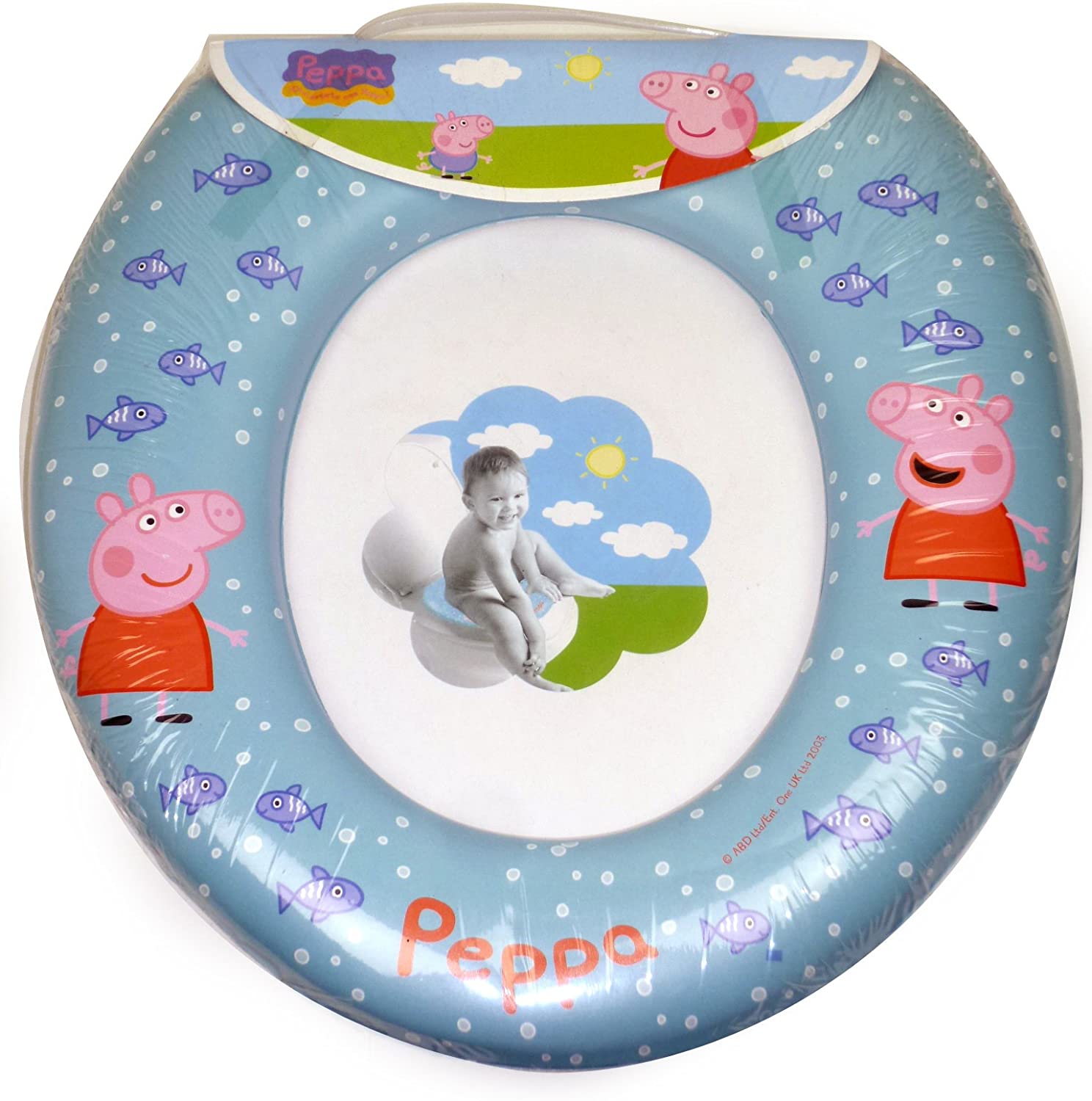 Soft Padded Peppa Pig Kids Potty Toilet Training Seat WC Child Toddler, Pink