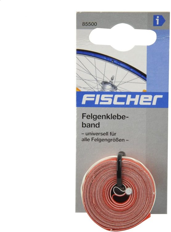 fischer Unisex_Adult Felgenklebeband Rim Tape, red, standard size - Image 2