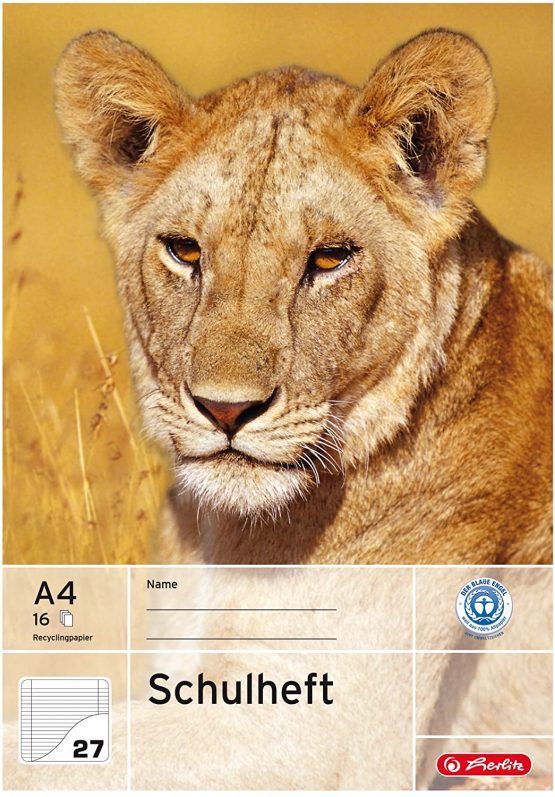 Herlitz 3352705 Exercise Book, DIN A5, line Style 1/Lined