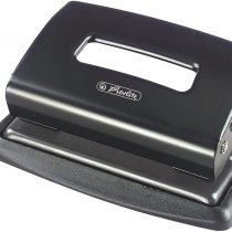Herlitz Hole Punch with Stop, 1 Piece in Folding Box Made of Clear Film Material, 1.2 mm, Blue Black