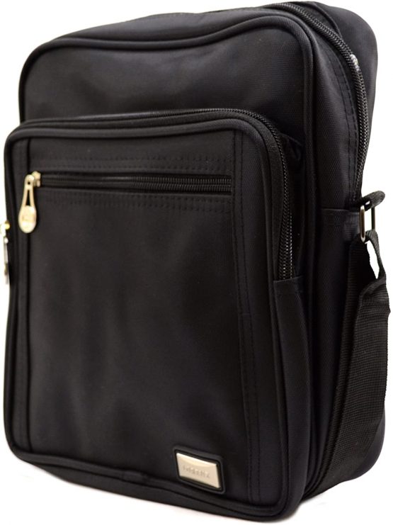 Mens/Ladies Smooth Canvas Style Travel/Work 'Small Messenger' Shoulder Bag - Image 3