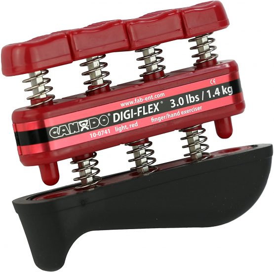 3B Scientific 10-0741 Hand exerciser - finger grip strengthener Cando Digi-Flex, red (light)