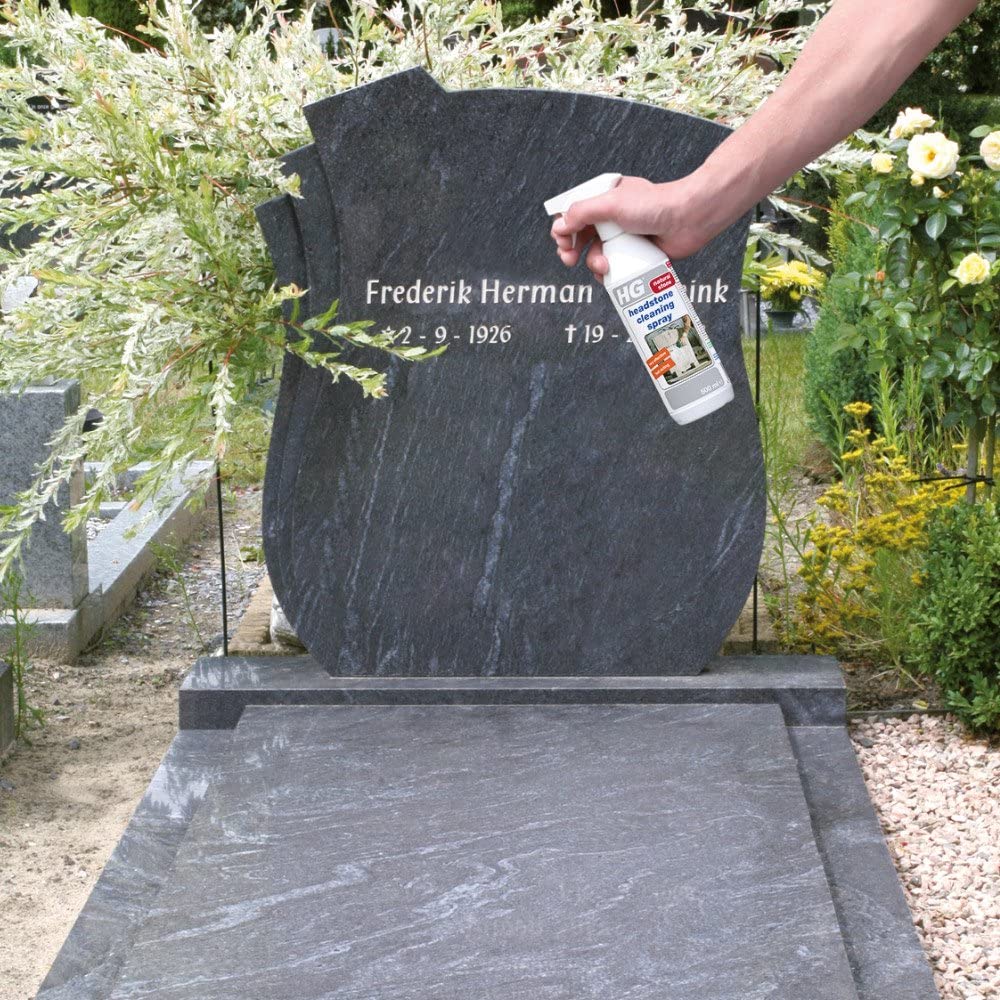 HG Headstone Cleaner, Gravestone Cleaning Spray, Removes Deposits, Dirt & Stains Easily from All Natural Stone - Image 2