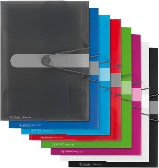 Herlitz Easy Orga To Go A4 PP Wallet Folder - Opaque Berry (Pack of 3) - Image 4