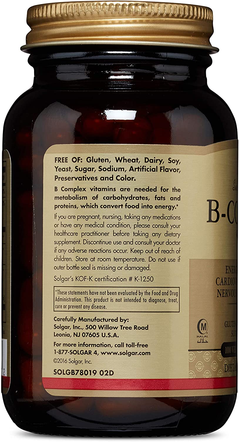 Solgar Vitamin 50 High Potency Supports Mental Performance