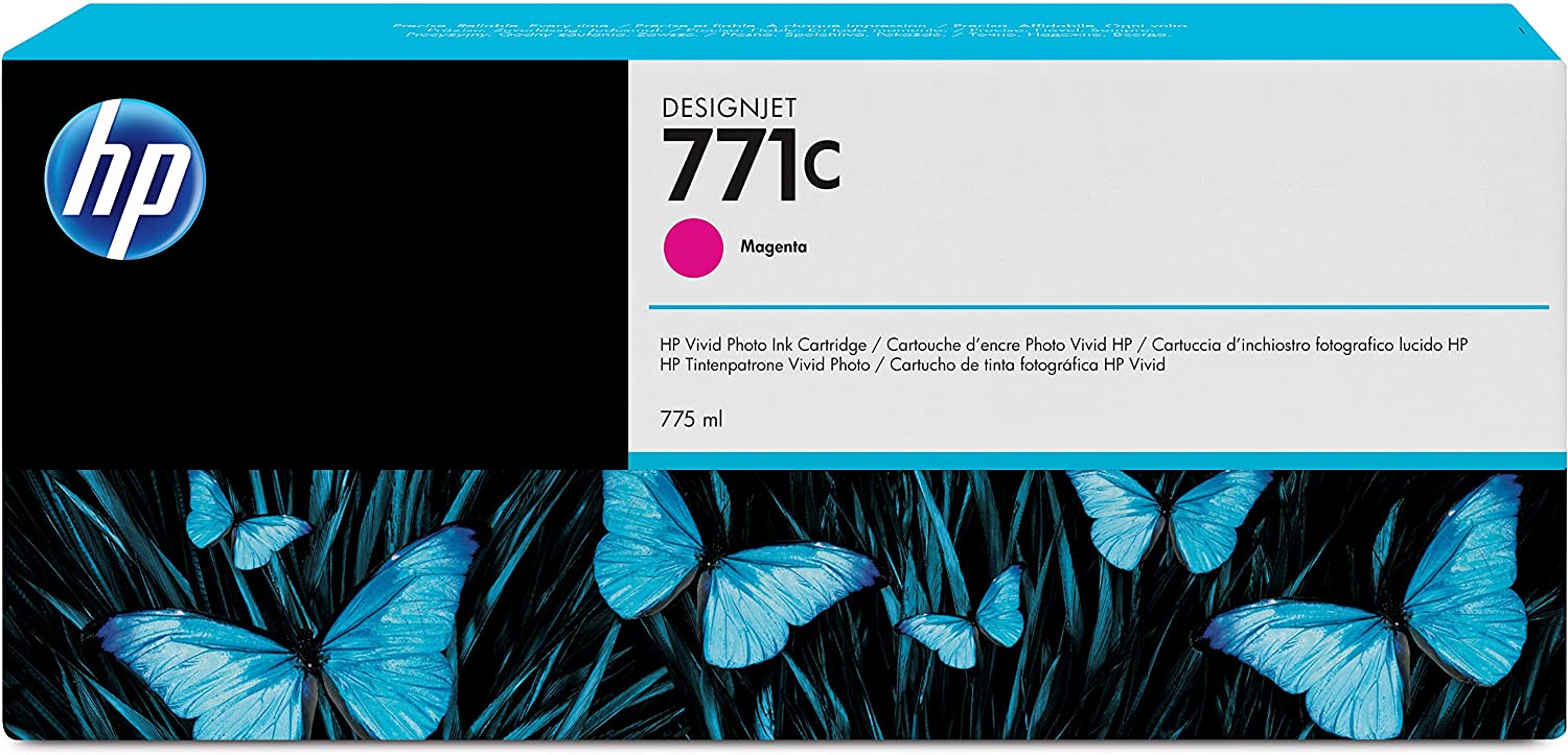 HP 771C - B6Y09A - 1 x Magenta - Ink cartridge - For DesignJet Z6200, XL