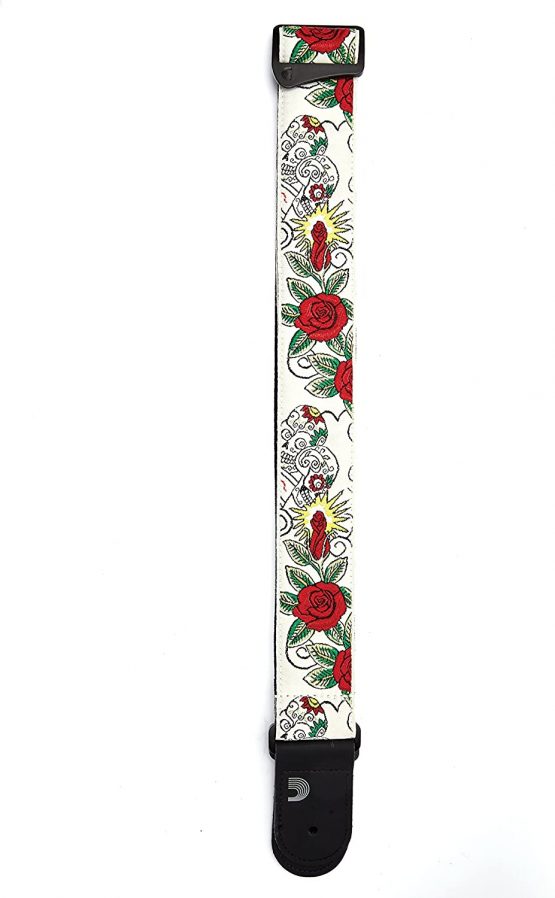 D'Addario 20T03"Dia de los Muertos" Woven Guitar Strap - Image 3