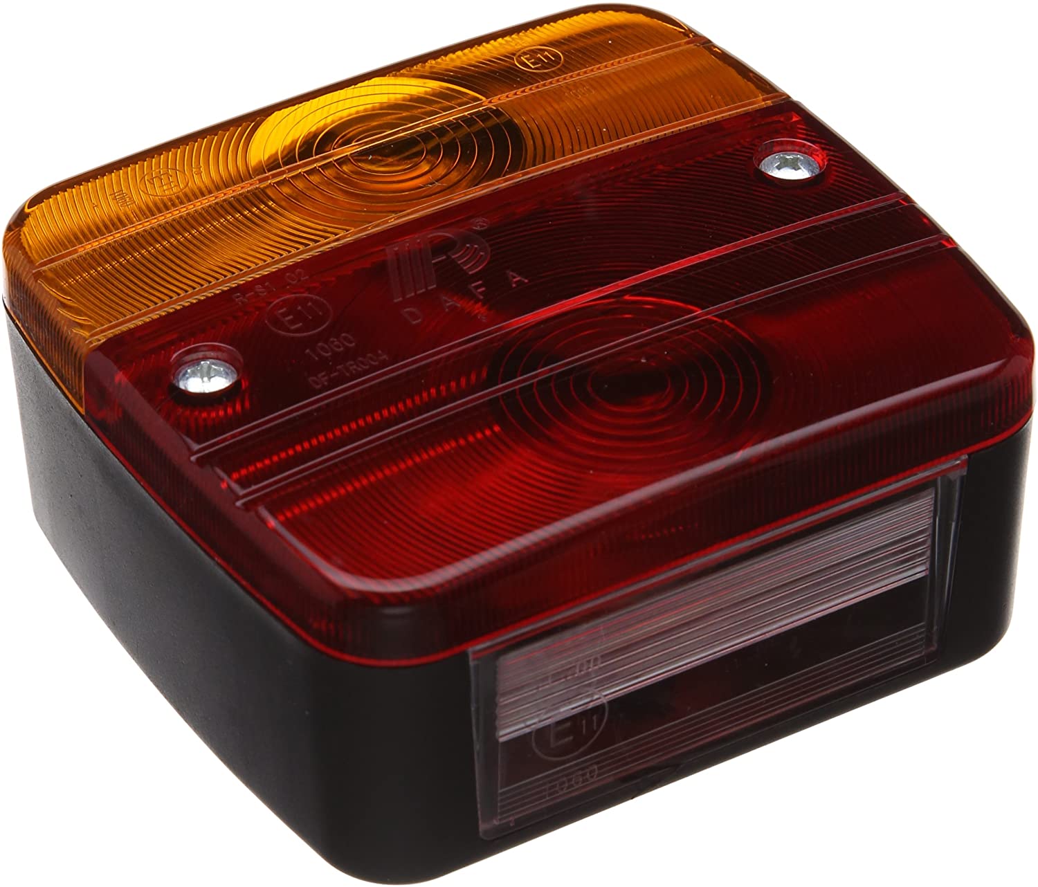 RING Small Four Function Trailer Lamp Complete With E Approved Bulbs, Black