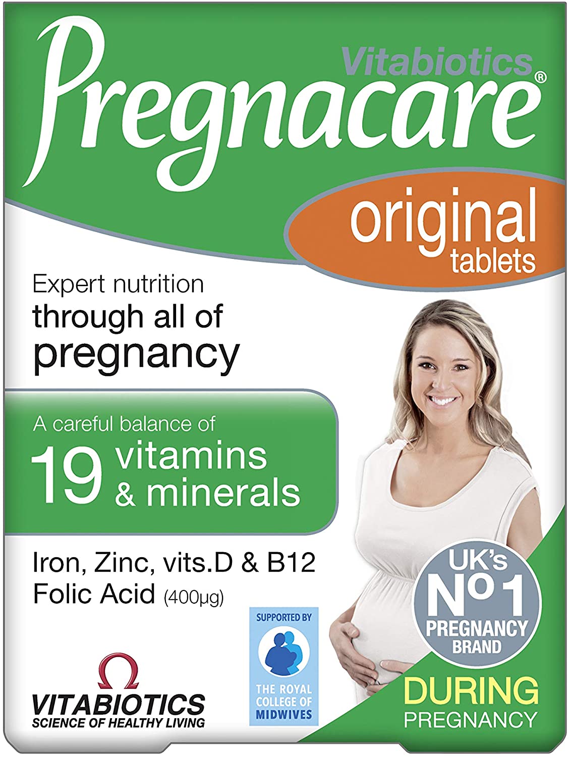 Pregnacare Original Formula Tablets During Pregnancy Support Vitamins and Supplements, 30 Tablets, 30 count (Pack of 1)