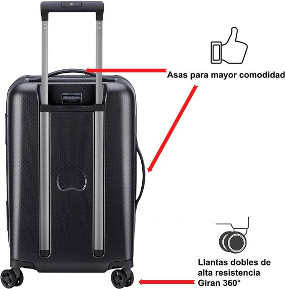 Delsey Paris TURENNE Hand Luggage, 55 cm, 37.8 liters, Black - Image 4