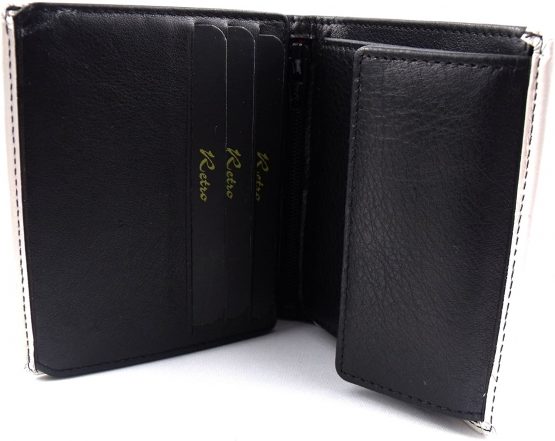 Designer Leather Wallet by Retro - Classic Harley Bike 7 543 - Image 3