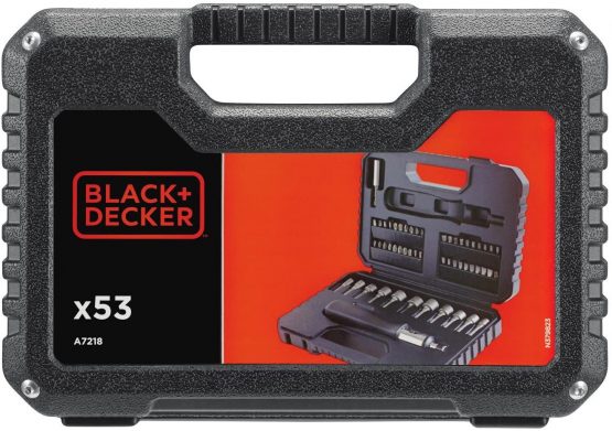 Black + Decker A7218 Drill/53 pcs Tool Set