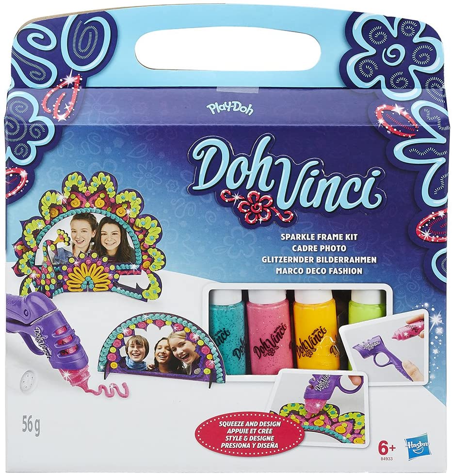 Play-Doh "DohVinci Sparkle Frame Kit (Multi-Colour), Multicolor - Image 2
