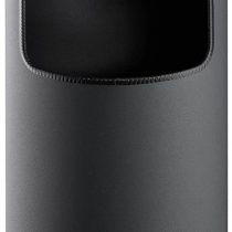 Durable Metal Round Waste Bin Charcoal with Ashtray Top | Bin Capacity 17 Litres | Ashtray Capacity 2 Litres | Ideal for Sheltered Outdoor Areas Such As Smoking Areas