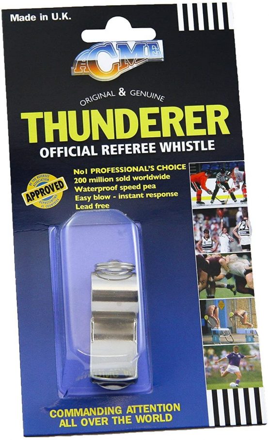 Acme Thunderer Model Nickel-Plated Brass Metal Police Security Whistle