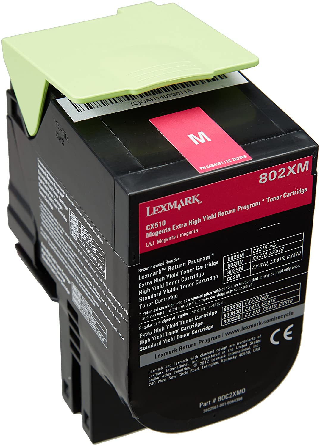 Lexmark 1886320 Extra High Capacity Toner Cartridge - Magenta, 802xm