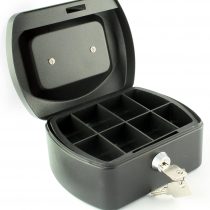 Q Connect 6 Inch Cash Box - Black