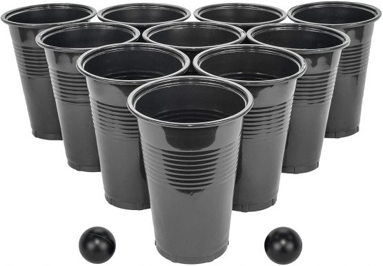 Fairly Odd Novelties Beer Pong Set, Red Cups and Ping Pong Balls. - Image 2