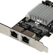StarTech 2 Port PCIe Network Card - RJ45 Port - Intel i350 Chipset - Ethernet Server / Desktop Network Card - Dual Gigabit NIC Card (ST2000SPEXI)
