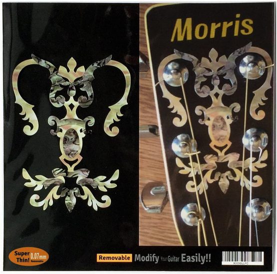 Inlaystickers Inlay Sticker for Guitar Headstock - Chandelier Torch H-116CD-WT