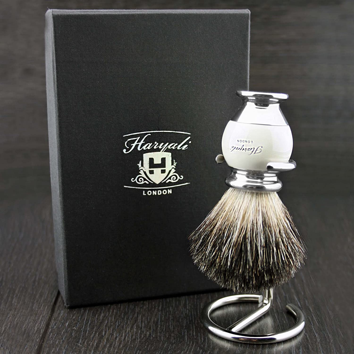 Haryali London Shaving Brush, Super Badger Shaving Brush, Elegant and Unique Design, Badger Hair Shaving Brush