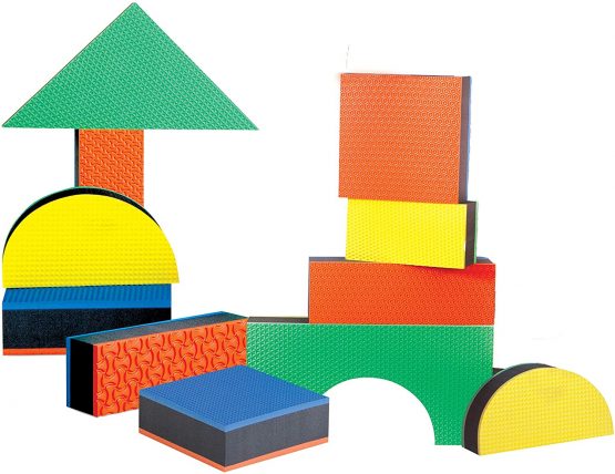 Edushape Jumbo Textured Blocks, 16-Piece