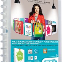 Elba - 100205600 - Polyvision Variozip Customizable Removable Pouch 40 Views (20 pockets) Translucent Polypropylene A4 Clear
