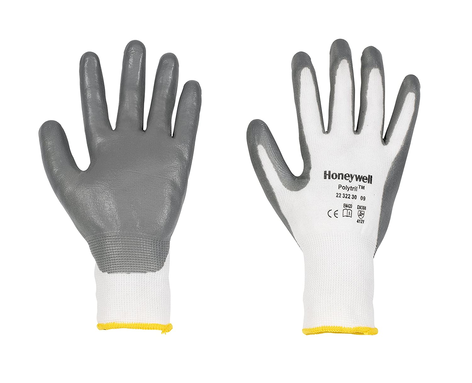 Honeywell 2232230-10/SPS Polytril Glove Size 10, White / grey - Image 3