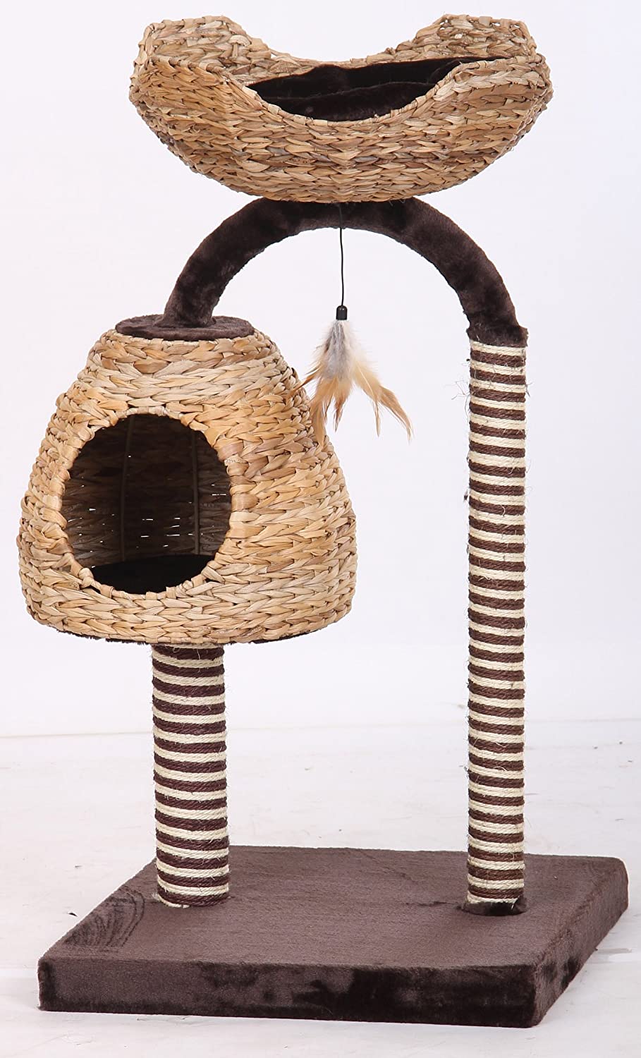 CROCI Natural Azalea Cat Scratchers, 50 x 50 x 95.5 cm, black / brown - Image 2