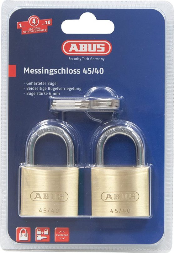 ABUS 118241 Padlock Type 45/40 Brass Keys - Image 3