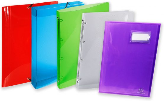 Exacompta Crystal PP Filing Box, A4, 25 mm spine, A4 - Clear - Image 3