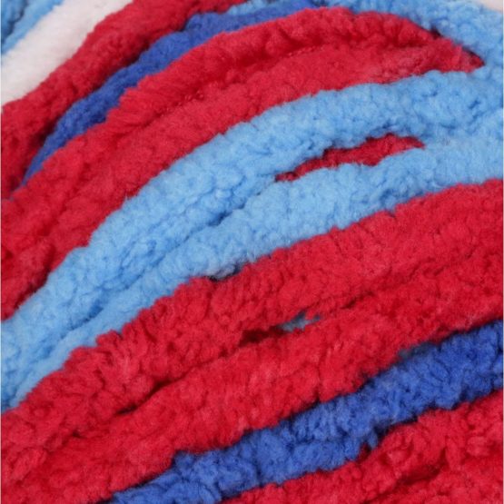 BERNAT Blanket Brights, Red, White and Boom, 150g BigaMart