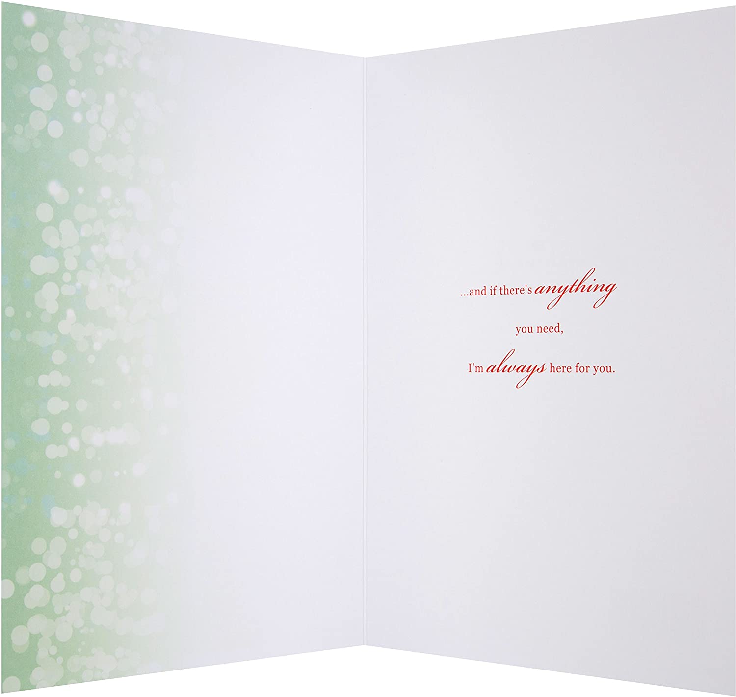 Hallmark Medium "I Care" Christmas Card, Red - Image 2
