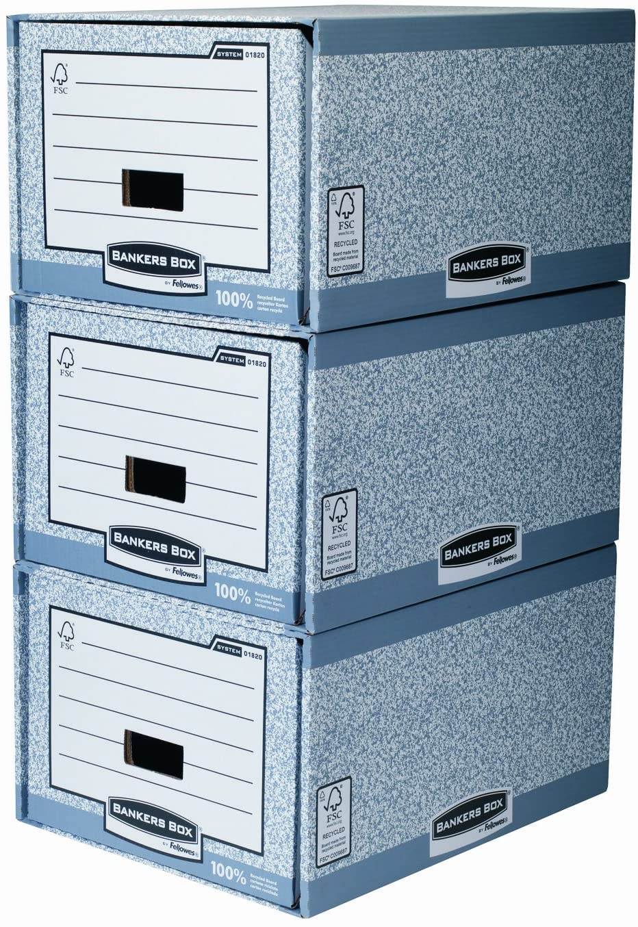 Fellowes R-Kive System Storage Drawer, Grey, Pack of 5 - Image 2