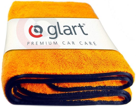 Glart 44WG Watergate Super Absorbent Microfibre Dry Cloth, Window Cloth, Exterior Cleaning, for Cars and Motorcycles, Orange, 1 Piece