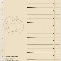 Herlitz A4 Subjects Divider - Buff (50 Pieces)